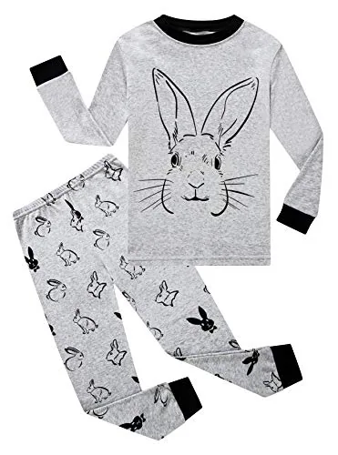 Easter Long Sleeve Pajama Set, Grey (size 18-24 Months)