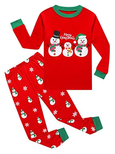 Christmas Long Sleeve Pajama Set, Red