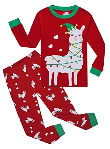 Christmas Long Sleeve Pajama Set, Red
