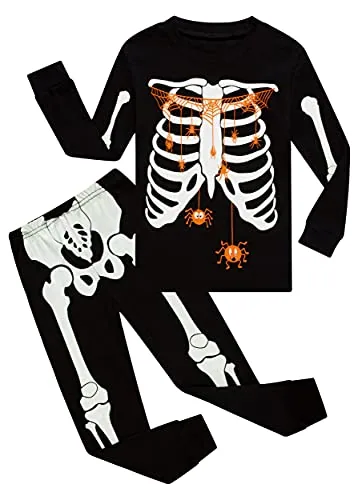Halloween Long Sleeve Pajama Set, Black (size 12)