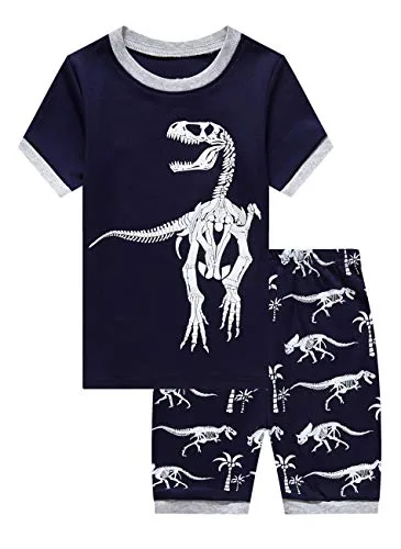 Dinosaur Short Sleeve Pajama Set (size 6)
