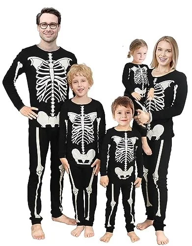 Halloween Long Sleeve Pajama Set, Black (size Large)