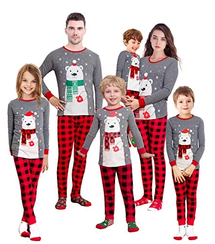 Christmas Bear Long Sleeve Pajama Set (size X-Large)