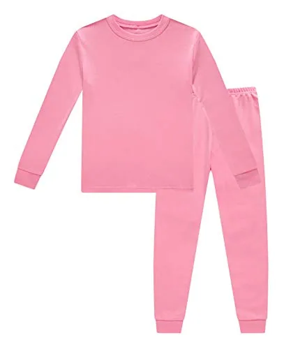 Solid Pajama Set, Pink (size 4)
