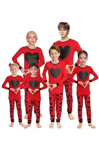 Valentine's Long Sleeve Pajama Set, Red (size Medium)
